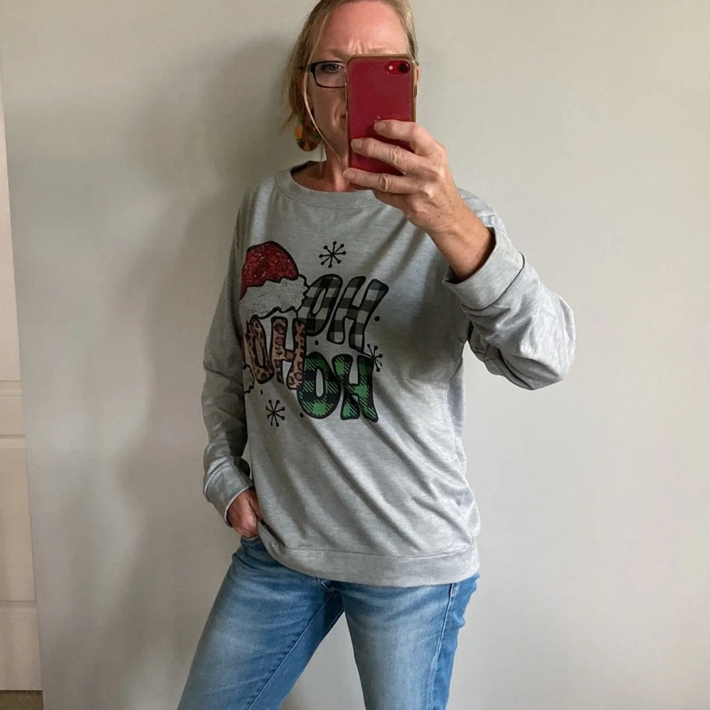 ‘Ho Ho Ho’ Long Sleeve Top - Picture 7 of 9